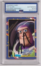 TIM ALLEN Signed AUTO 1995 Skybox Toy Story #49 Buzz Lightyear Card PSA/DNA COA