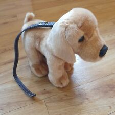 Keel Dog Puppy On Lead Soft Toy Plush Labrador Lab Golden Retriever 26cm long