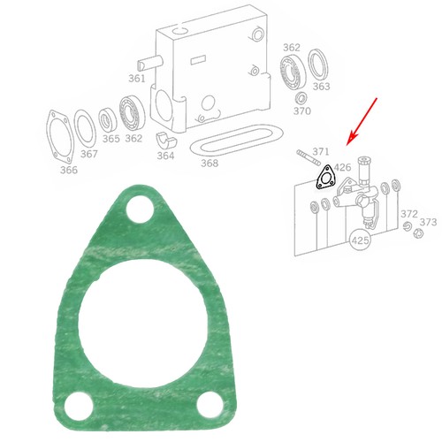 Fuel pump gasket - fits, man