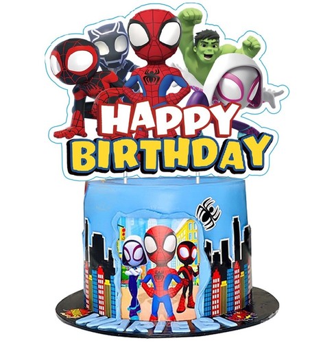 Spiderman cake topper spidey - spiderman,