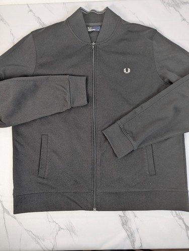 Fred perry black zip track - fred,