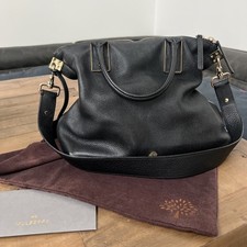 Genuine Black Mulberry Shoulder / Handbag Soft Pebble Black Leather rrp £795