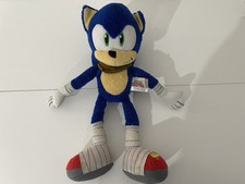 RARE SONIC BOOM 12 INCH TALKING SONIC THE HEDGEHOG PLUSH SOFT TOY TOMY 2014 SEGA