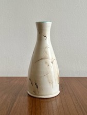 Vintage Stamped  Studio Pottery Raku Finish Vase, Art Pottery, Unique, VGC