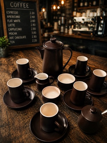 Vintage honiton pottery - honiton, coffee