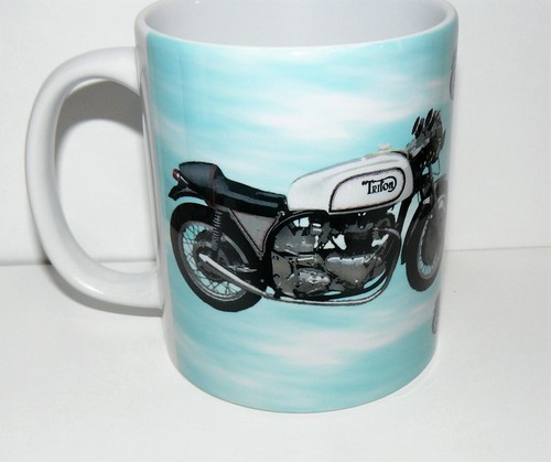 Motorbike triton ceramic mug - motorbike,
