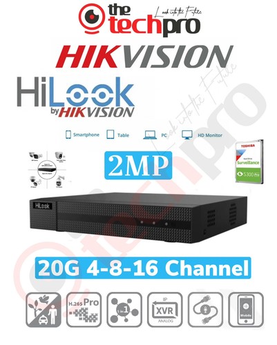 Hikvision hilook 2mp dvr 20g - 2mp,