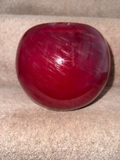 Murano heavy Red gold hand blown superellipse glass vase