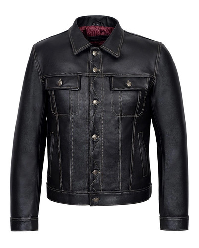 Mens trucker genuine cowhide - trucker,