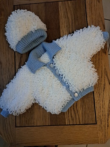 Hand knitted baby loopy - knitted,