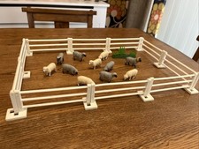 Vintage Britains Vintage Sheep Flock - With Ram.  Kerry Hill, Oxford Down