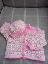 Hand Knitted Baby Cardigan and