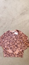 New Next Pink Glitter Diamond Jumper Size Xs