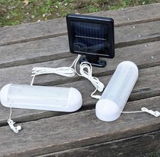 LED Solar Shed Lights Rechargeable Garage Indoor Security