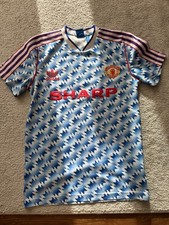 Manchester United 1990-92 Away Shirt  Authentic Medium