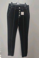 Tu Black Stripe Jeans Ankle