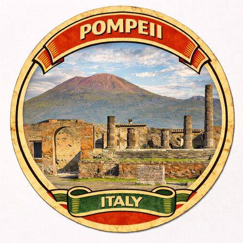 Pompeii italy fridge - pompeii,