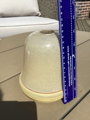 Vintage speckled glass bell - speckled,