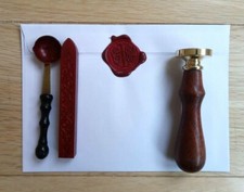 LETTER I ENVELOPE WAX SEAL