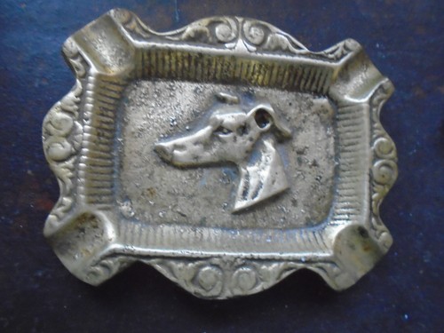 Vintage greyhound head ash - vintage,