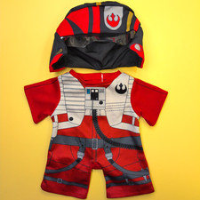 Build-A-Bear Red Star Wars Pilot Outfit Costume with Helmet