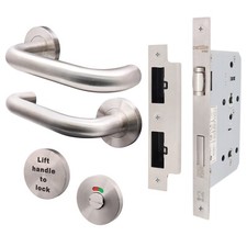 Lift to Lock Lever Handle Set