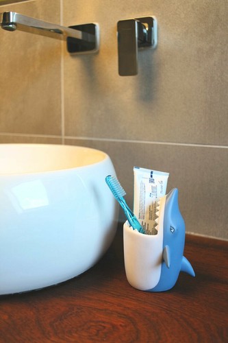 Shark toothbrush holder - shark,