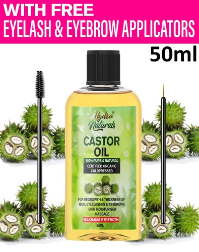100 pure organic castor - pure, oil