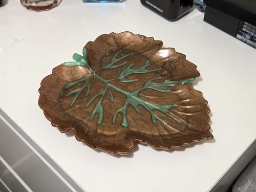 Handmade epoxy resin leaf - resin,