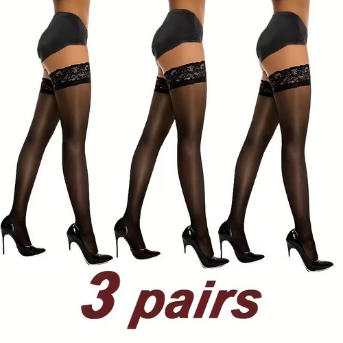 Pairs womens black - black, lace