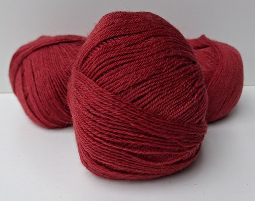 500g red wool - red, pack