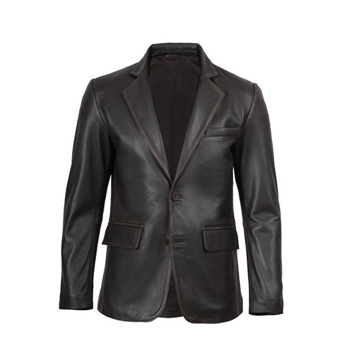 Leather blazer for men real - blazer,