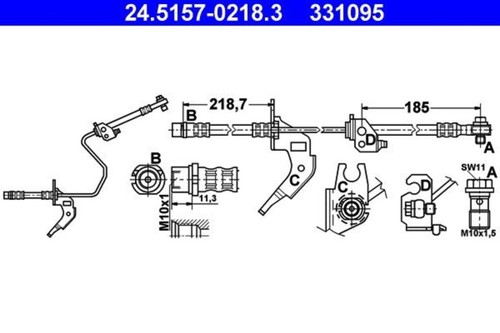 Brake hose ate - brake,