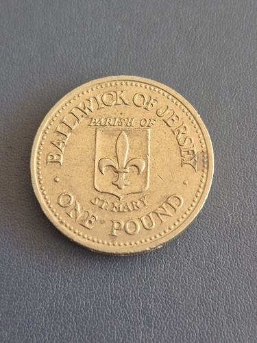 Jersey parish one pound coin - one,
