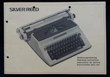 SILVER REED  SEIKO TYPEWRITER OPERATING INSTRUCTIONS, ORIGINAL, PAPER COPY