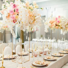 40-100cm Detachable Flower Stand Pedestal Table Centrepiece Wedding Decor Golden