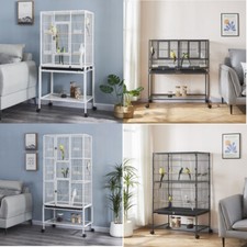 Large Bird Cages Parrot Cage rolling Wide Flight Cage for Budgie Parakeet Conure