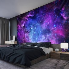 Large 3D Space Nebula Galaxy