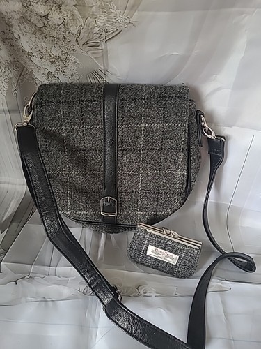 Harris tweed grey check - tweed,