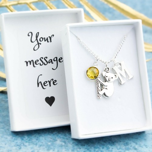 Koala necklace personalised - necklace,,