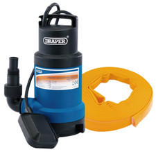 Draper 200L DW SUB PUMP/LAY FLAT HOSE 61814 200L/Min Submersible Dirty Water