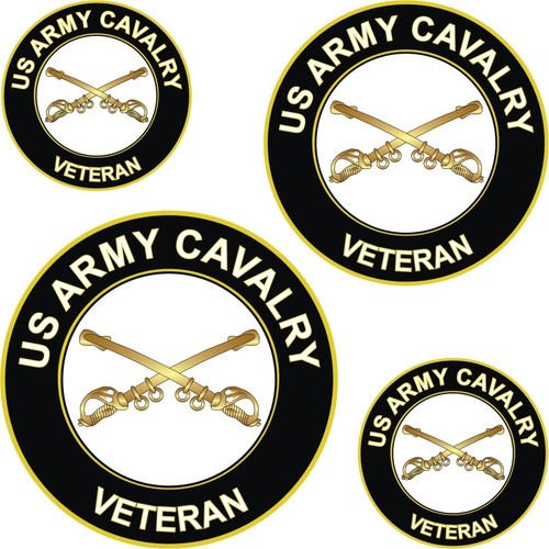 Army cavalry veteran sticker - sticker, /