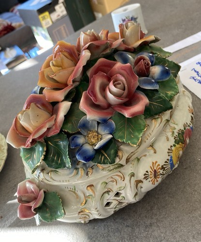 Capodimonte style floral - capodimonte, style,