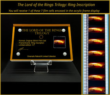 RARE - The Lord of the Rings: Ring - 35mm Film Cell Encased in Stylish display