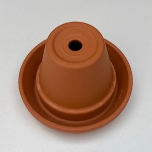Small terracotta flowerpot - small,