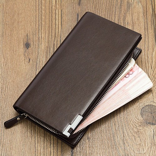 Men genuine leather long - men's,