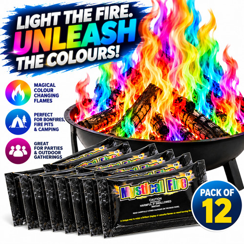 Mystical neon flames - mystical,