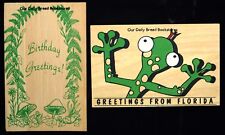 Set of 2 Vintage Wooden