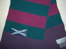 Robert Mackie Lambswool Scarf Stewarton Scotland NWT Soft Felted Wool