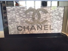 Chanel Decorative High Quality Sparkly 3D Wall Mounted Mirror frame wall art